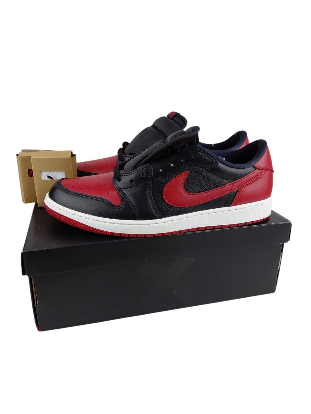 Size 12 - Nike Air Jordan 1 Retro Low OG Banned Black/Varsity Red IW6276-001 New